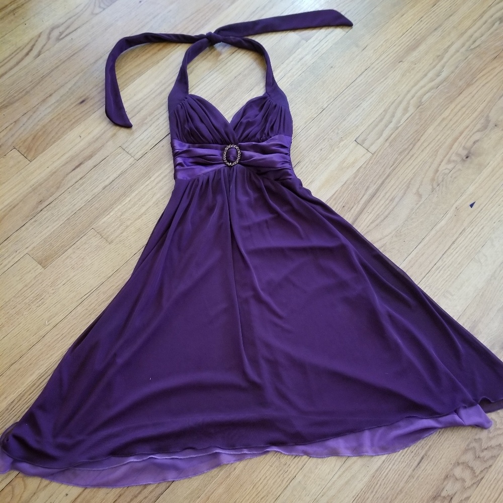 Windsor Purple Chiffon Dress